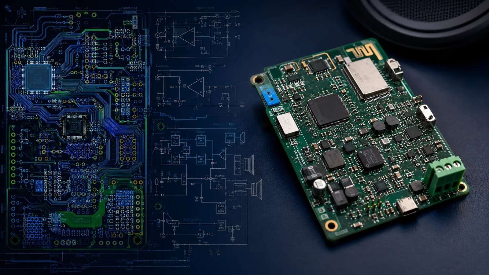 Bluetooth audio PCB development engineering project example
