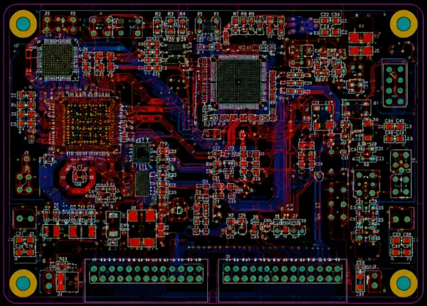 High-speed communication module PCB layout
