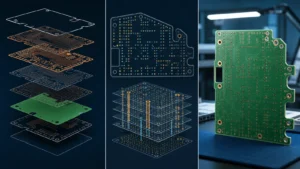 Gerber file checklist for PCB manufacturing showing fabrication layers and drill data