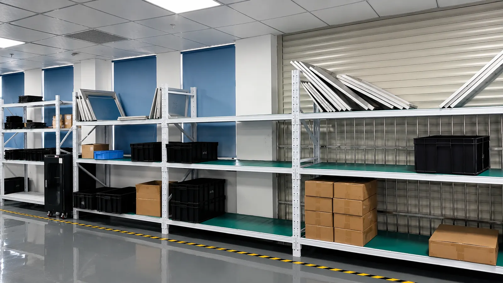 PCB assembly component and material storage area