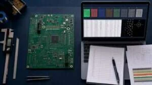 PCB manufacturing files checklist with circuit board, Gerber layers, BOM and drill data