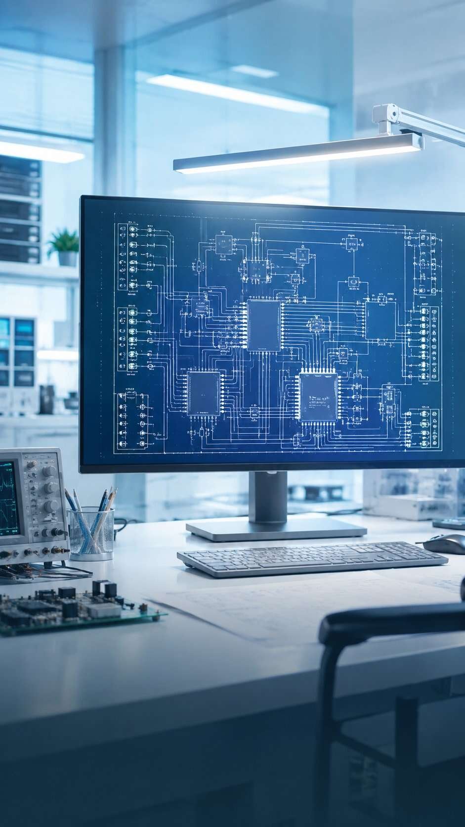 PCB schematic engineering for custom electronics development