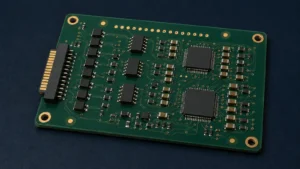 Orderly PCB assembly layout with consistent component orientation, clear spacing, fiducials and accessible test points