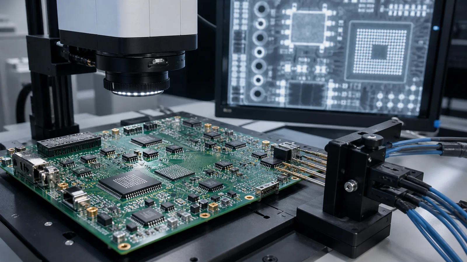 PCB assembly testing methods with PCBA inspection, electrical testing and functional verification